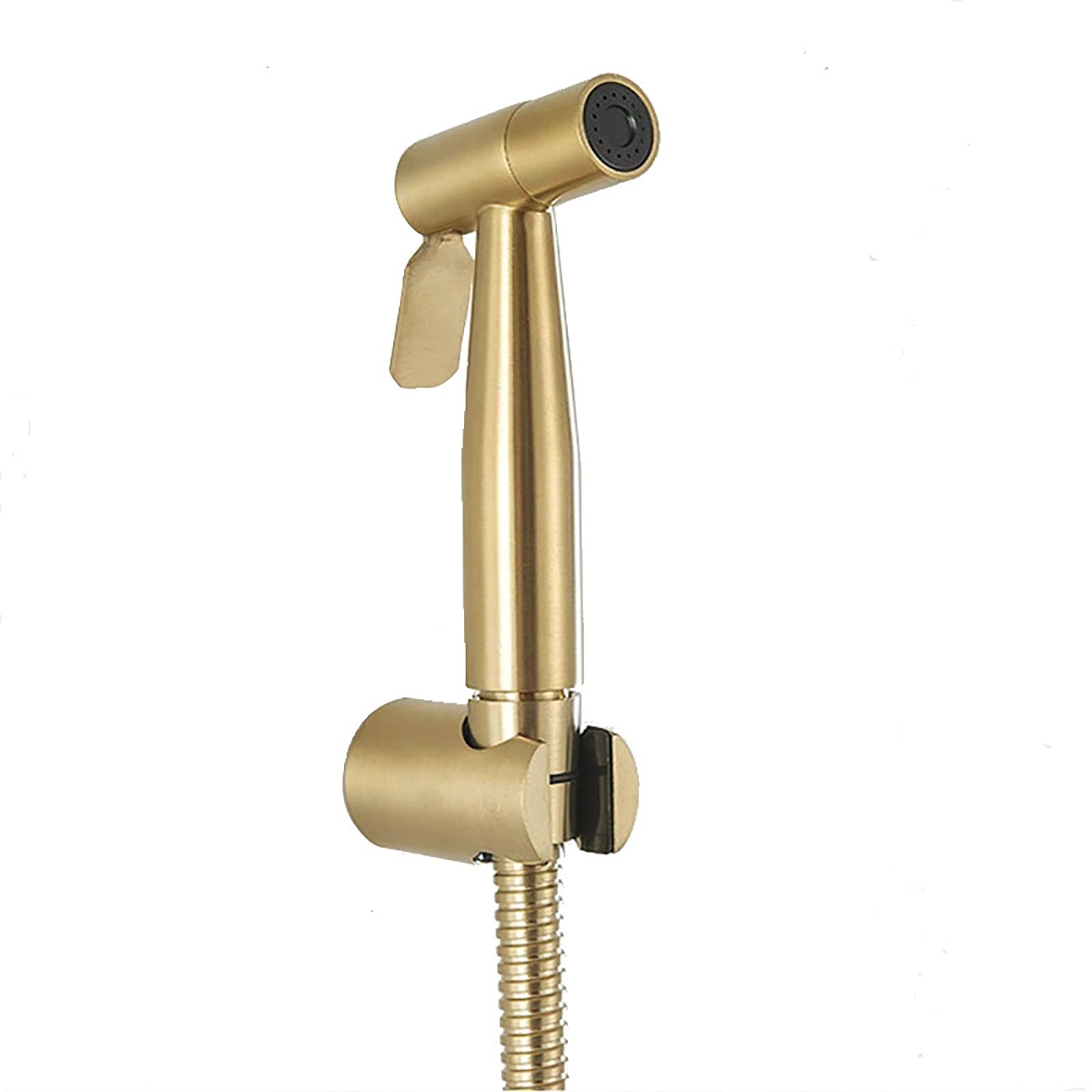 Doccetta Bidet Acciaio Inossidabile, Alta Pressione doccetta per Bidet, Oro Spazzolato Idroscopino per WC, Bidet Portatile Kit Doccetta con Staffa e Tubo Doccia