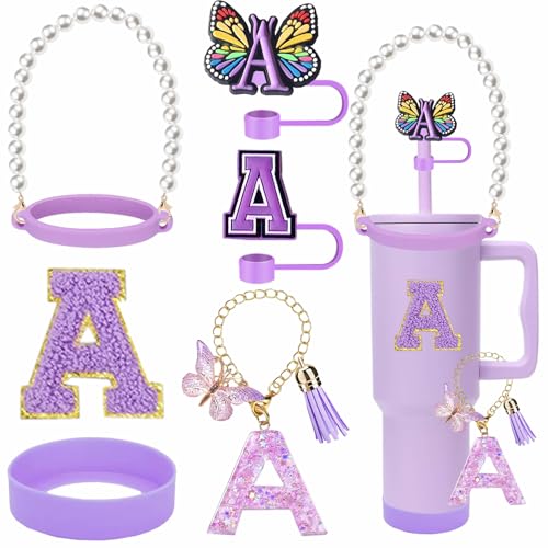 Cup Accessories for Stanley 30/40oz Tumbler Handle Strap Boot(Purple A)
