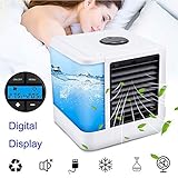 climatizacion piscina descubierta Potente y asequible: con la tecnología de enfriamiento por evaporación, la unidad absorbe aire caliente y pasa a través de un filtro húmedo para reducir la contaminación del aire al tiempo que reduce la temperatura del aire, luego sopla aire del otro lado para enfriarlo y refrescarlo. Este enfriador de bajo consumo de energía requiere solo 10 vatios y su funcionamiento es económico.