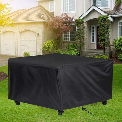 ZXBNNN Coperture per Mobili da Giardino, rettangolare Tessuto Oxford 600D Resistente, 130x65x60cm/LxWxH Impermeabile, Antivento, Anti-UV Telo Copertura Tavolo Esterno per Eventuali Mobili