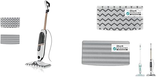 Miniatura 5 de Mopa de vapor Shark con 3 almohadillas Dirt Grip lavables a máquina y 1 almohadilla de fregado, tanque de agua removible, limpiador a vapor ligero