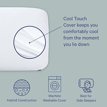 Casper Sleep, Standard Essential Cooling Hybrid Pillow, White