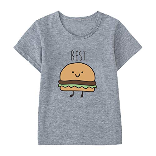 Image of Best Friends Girls Boys Casual Tshirts Funny Novelty Graphic Tees Short Sleeve Crewneck Letter Print Tops