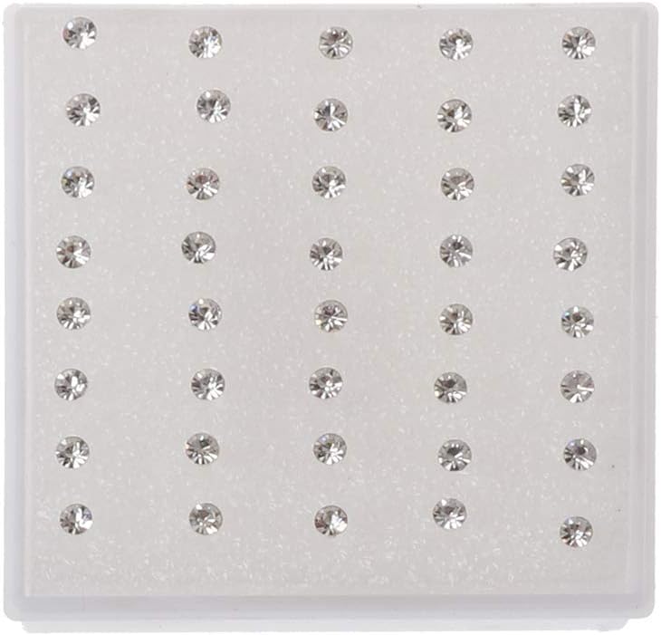 20 Pairs Colorful Faux Rhinestone Plastic Ear Studs Hypoallergenic Earrings Mixed Colors 2mm