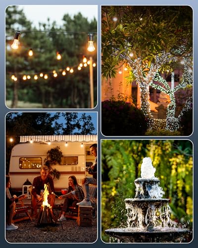 DEWENWILS Outdoor Light Timer Dusk to Dawn, Weatherproof, Plug in Timer for Garden Christmas String Light, 10A, UL Listed, 2 Pack - Thumbnail 7