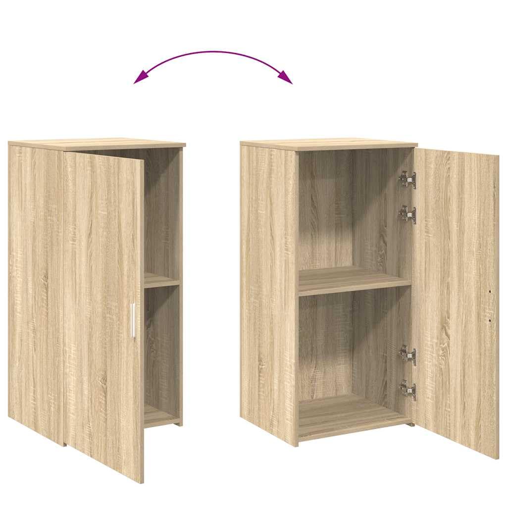 vidaXL Armoire de rangement en chêne Sonoma 50 x 45 x 103,5 cm - Armoire de rangement pour bureau