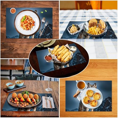Set de table en PVC de qualité supérieure résistant et lavable en vinyle