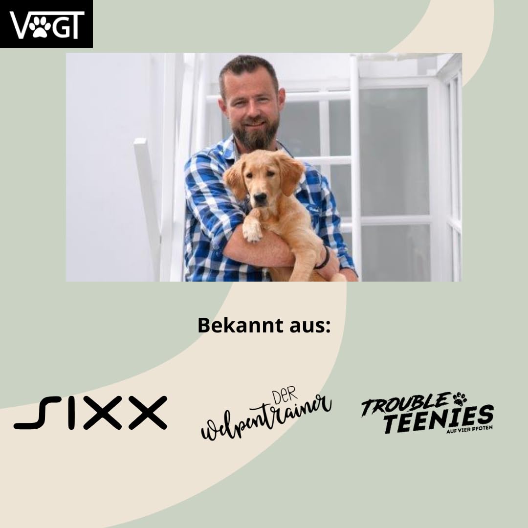 VOGT-Trainingsleine | von André Vogt |inklusive Videokurs Begegnungstraining| Schleppleine | ideale Länge 3m| original Biothane| (Oliv)