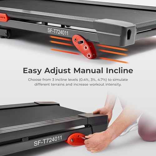 Image of Sunny Health & Fitness Smart Wi-Fi Treadmill w /Shock Absorption | 16 inch Running Surface, Shock Absorbing Deck, Screen Display, Wi-Fi Integration, SunnyFit App, Home Fitness Cardio