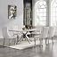 White&silver Table & Beige Chair