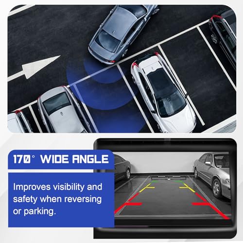 Image of 56038990AA Backup Camera Rear View Camera Compatible with 2013 2014 2015 2016 Dodge Dart, Park Assist Camera Replaces# 56038990AB 56038990AC 1WY78GW7AA