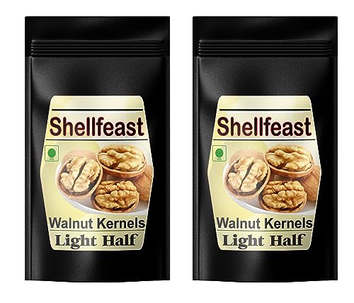 Image of Shellfeast Walnut Kernels Light Half Halves Kashmir Walnuts 1 kg, Giri Akhrot