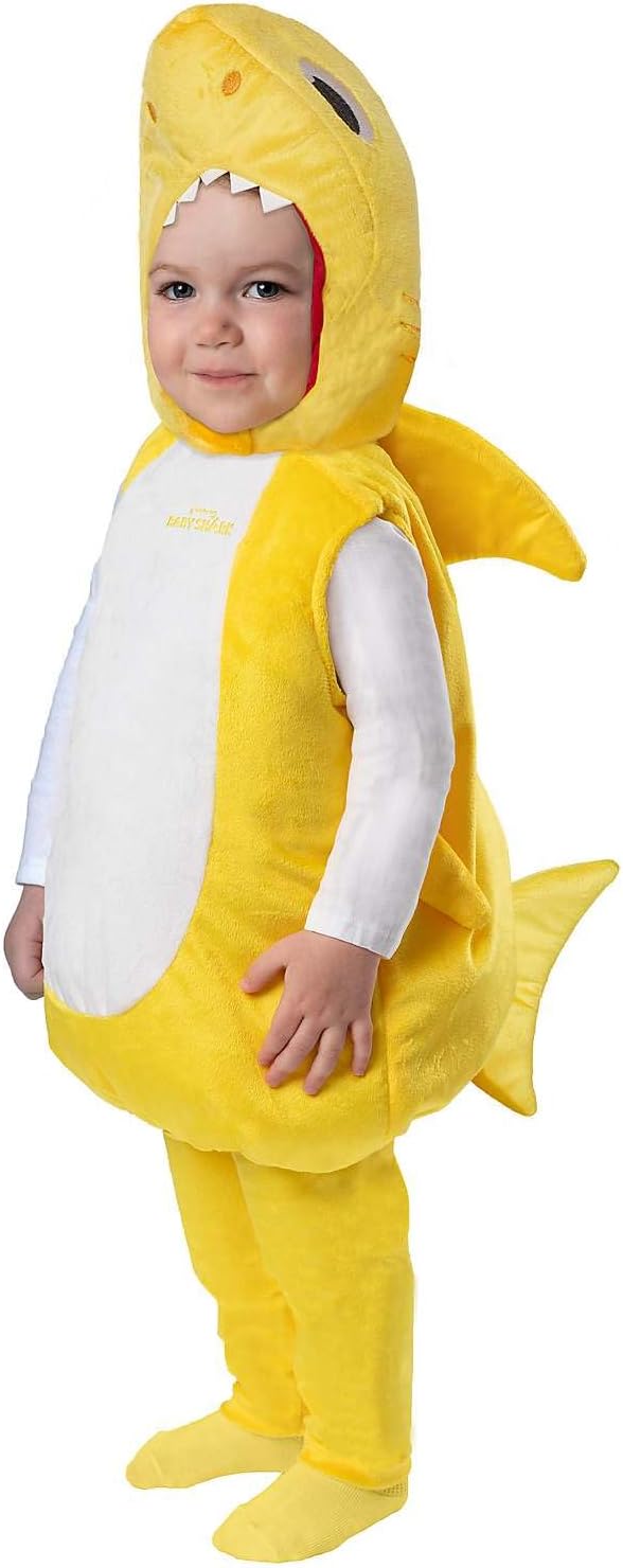 Spirit Halloween Infant Baby Shark Costume | Officially Licensed | Pinkfong | Baby & Toddler| Ocean Theme Party Appare