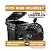 Plasticplace 64-65 Gallon Trash Can Liners for Toter │ 3.0 Mil │ Black Heavy Duty Garbage Bags │ 50” x 60” (25 Count),W65LDBTL3