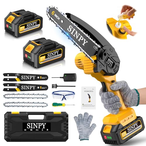 Mini Motosega a Batteria Per Potatura Con 8000mah Batterie e