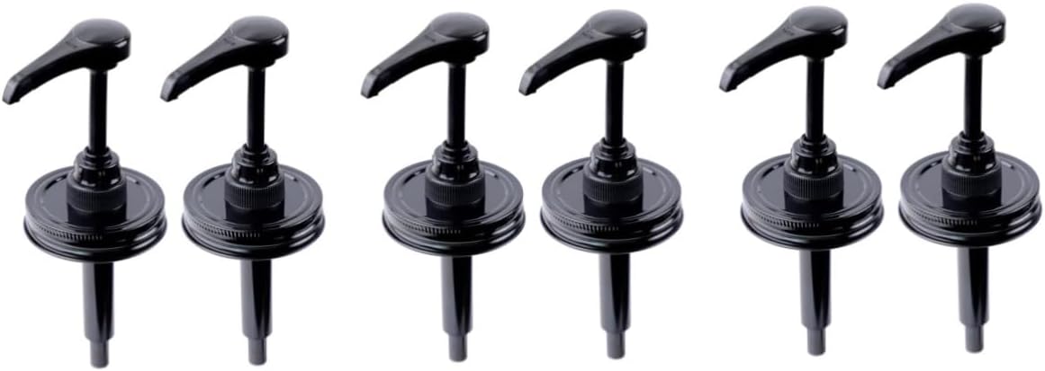 NOLITOY 6pcs Syrup Dispenser Pumps Plastic Honey and Syrup Pumps for Easy Use Bottles for Shower and Hand Soap Dispensers