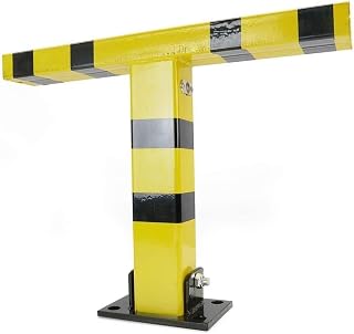 Lockable Parking Barrier Parking Latch Parking Lock, T-Type Parking Folding, Removable Via Two Keys Shopping Centers, Hotels, Airport Parking Barrier Parking Barrier