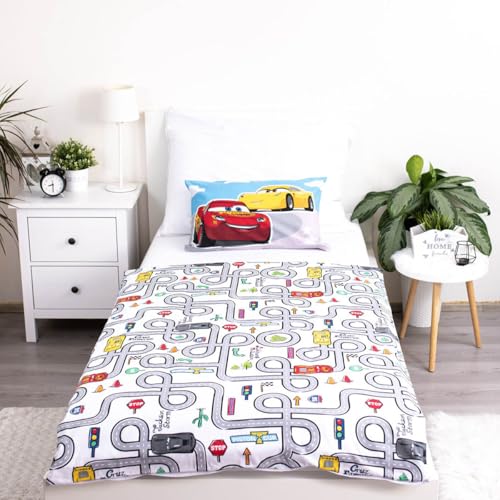 Funda nórdica Cars 100 x 135 cm de algodón para noches mágicas 4