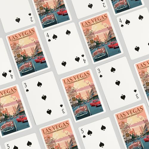 Lantern Press Las Vegas Naipes Poker 52 cartas miniatura 4