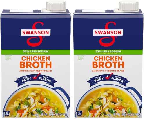 Swanson Natural Goodness Chicken Broth, 48 oz Carton (Pack of 2)