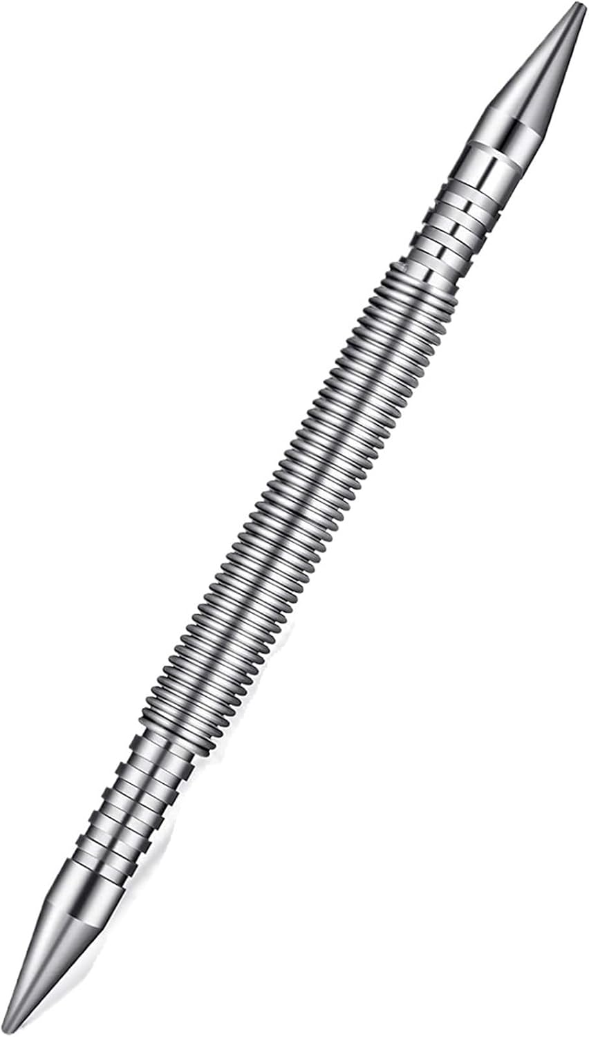 Spring Nail Punch 4pcs Dual Head Nail Setter and Hinge Pin Punch Set Hammerless Spring Door Remover Tool(Double headed)