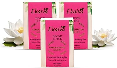 Lotus Bathing Bar 125g | Premium Handmade Soap | Gentle Cleanse & Hydration | Floral Freshness | Paraben-Free | For Glowing Skin | Suitable for All Skin Types