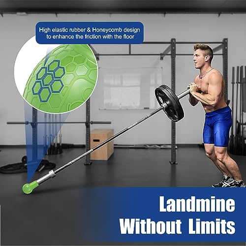 Image of HXD-ERGO Landmine Attachment for Barbell, T Bar Row Attachment Fits 2 Inch Olympic Bars,Barbell Landmine Attachment for Press, Row, Spin, Split Squats