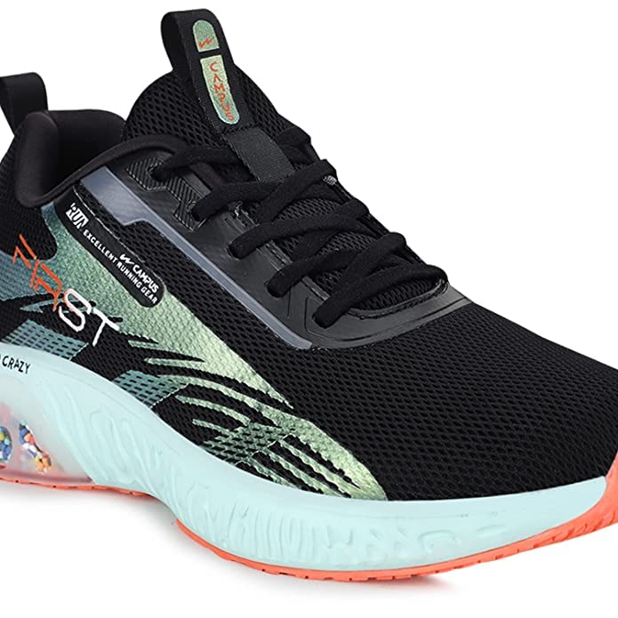 Buy Campus Men First Running Shoes (BLK/MATTLIC.GR, Numeric_10) at