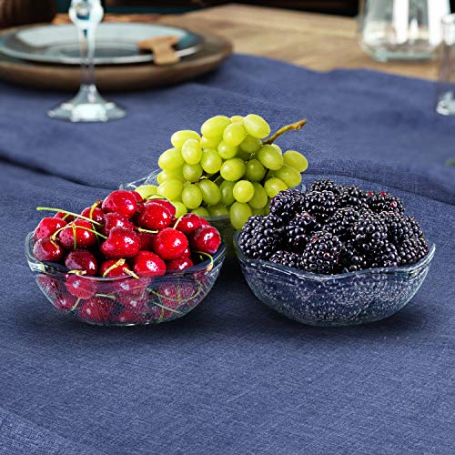Homecredibles Decorative Party Bowls Plastic - Ice Cream Bowls - Serving/Prep Bowls For Soup Salad Snack Desserts Candy Clear Plastic Bowls - 12 Pack #TOP3
