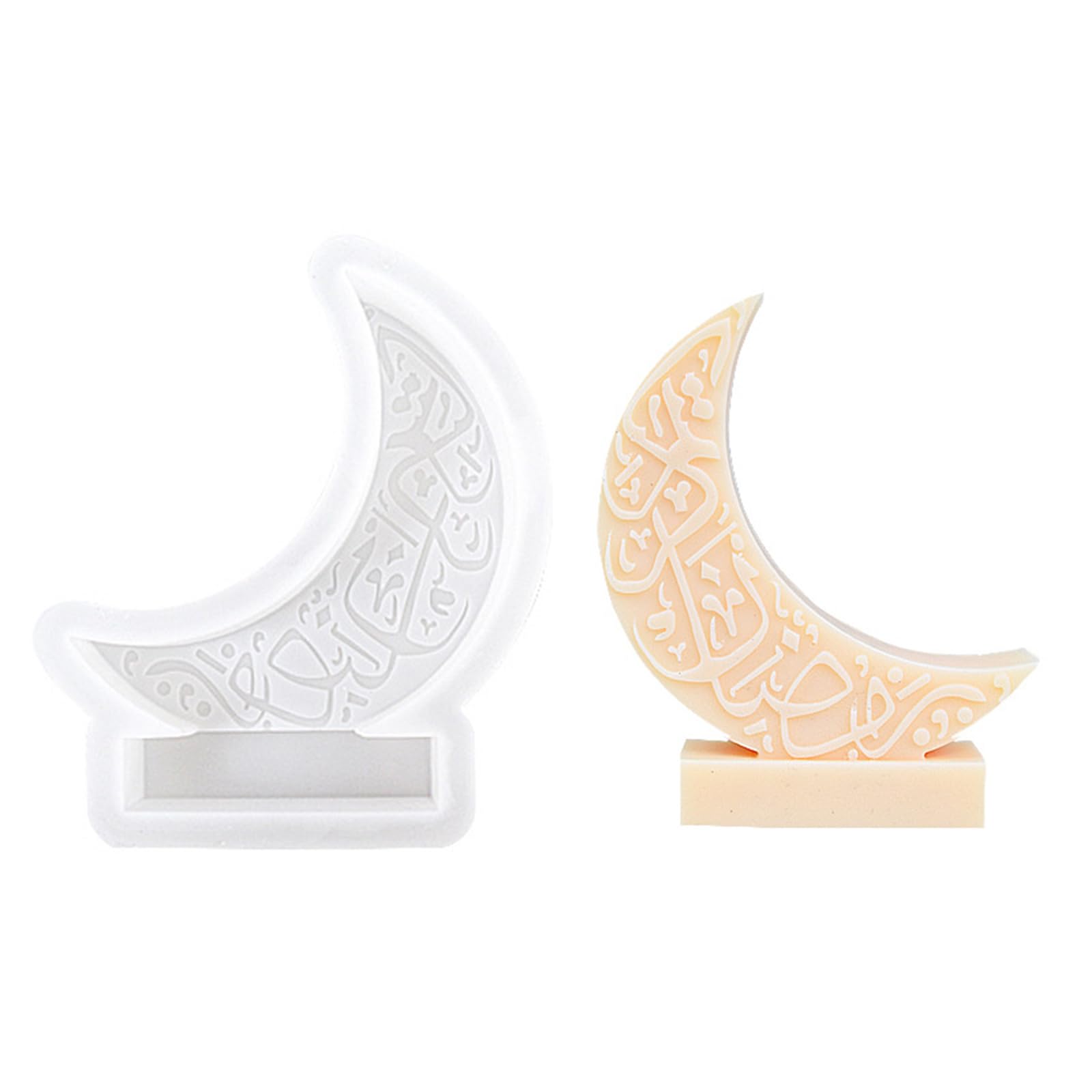 Jazuaiao Silicone Molds Shaped Resin Castings Baking Home Decorations Shaped Resin Silicone Ramadans Decorations