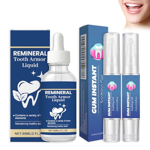 1 Flaschen Gum Therapy Drops Mouthwash 2 Pcs Gum Ease Zahnfleisch Gel Gums Protect Repair Gel Effektive Tropfen zur Reparatur Von Zurück Tretenden Zahnfleischen Fleckenentfernung Frischen Atem