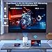 Sucetiho Mini Projector with WiFi and Bluetooth, Portable Outdoor Movie Projector Supports 4K/8K with Android System, Smart Proyector for Home Theater, Business Presentation, Gmaing