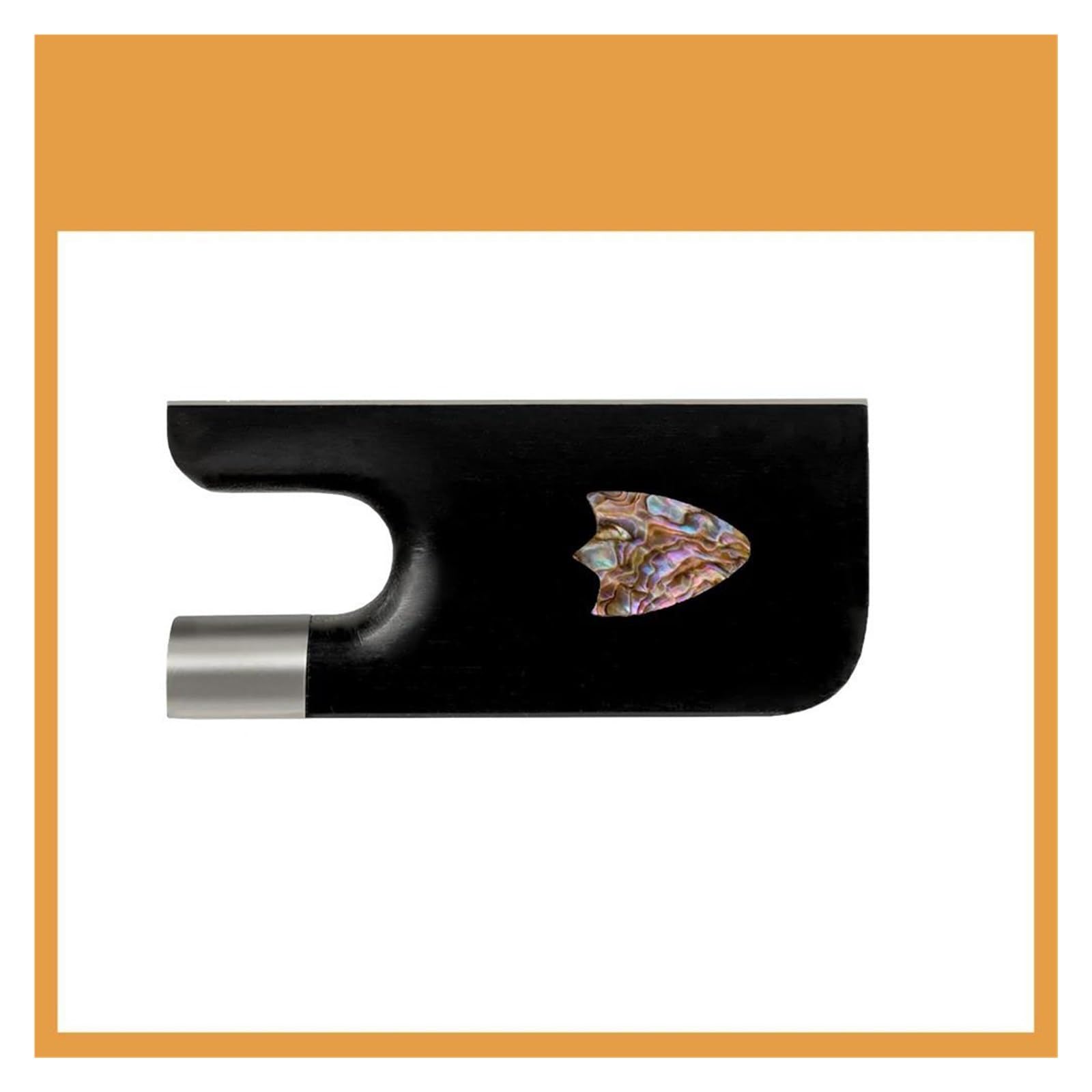 accessori per violino Arco per violino in ebano Colorato intarsio di perle Rana Parti in argento Produttore di archi per violino