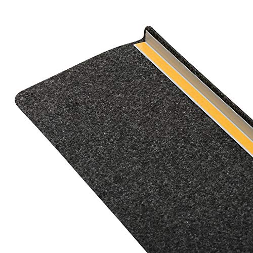 Pergamon Trend Nadelfilz Stufenmatte Bent Anthrazit (eckig) einzeln oder im 15er Set