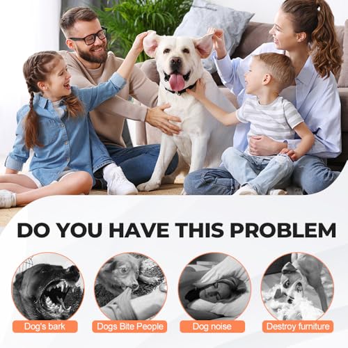 kailisi Antibell Ultraschall Gerät, 2025 Neuestes Handgerät Anti Bell Gerät Hunde, Ultraschall Handheld Hunde Training Antibell für Hunde Drinnen Draußen für Hundetraining und Gehen (Orange,1Pcs)