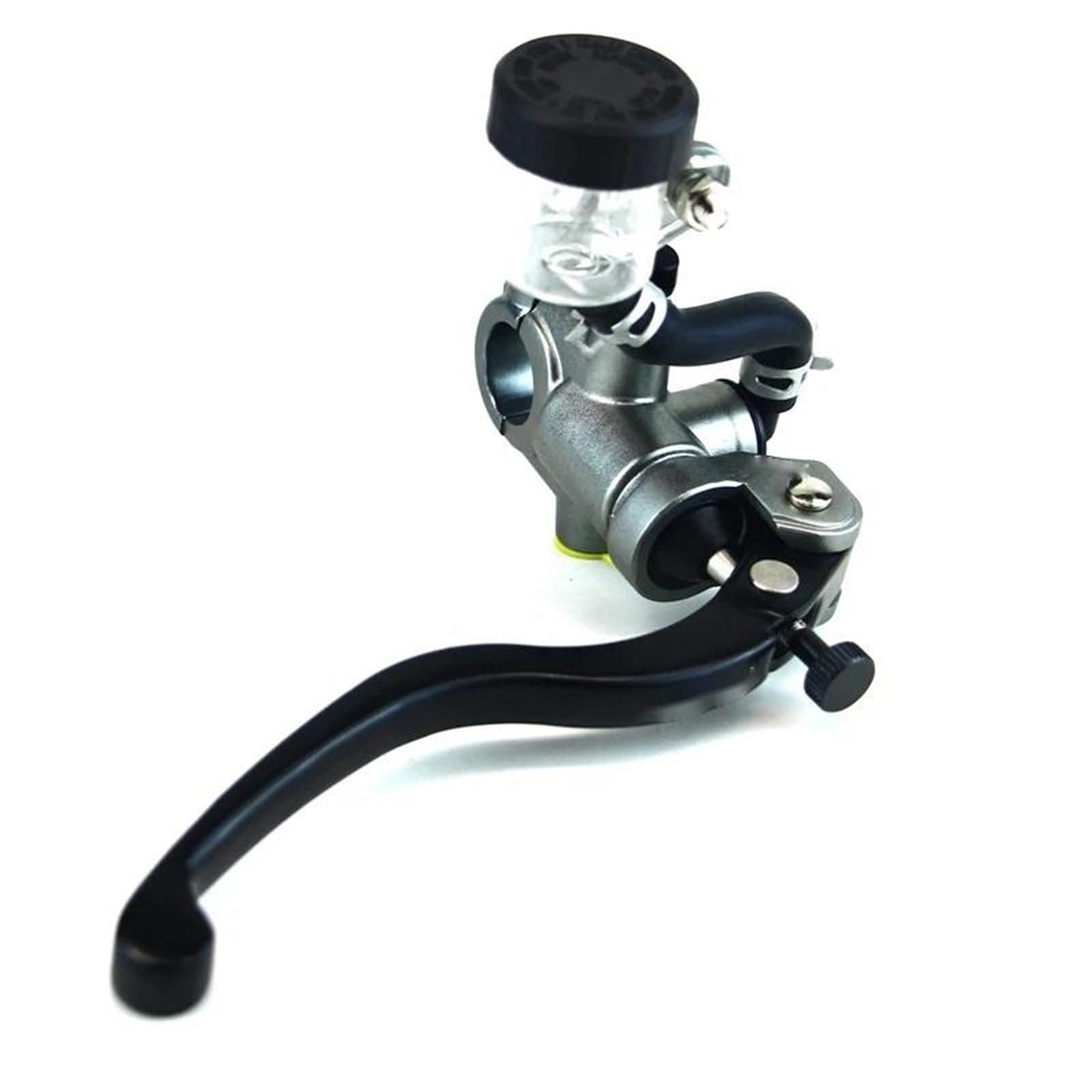 Leva frizione e freno Interfaccia tubo leva pompa freno per moto radiale 17,5 mm cilindro principale 22(Titanium-Right)