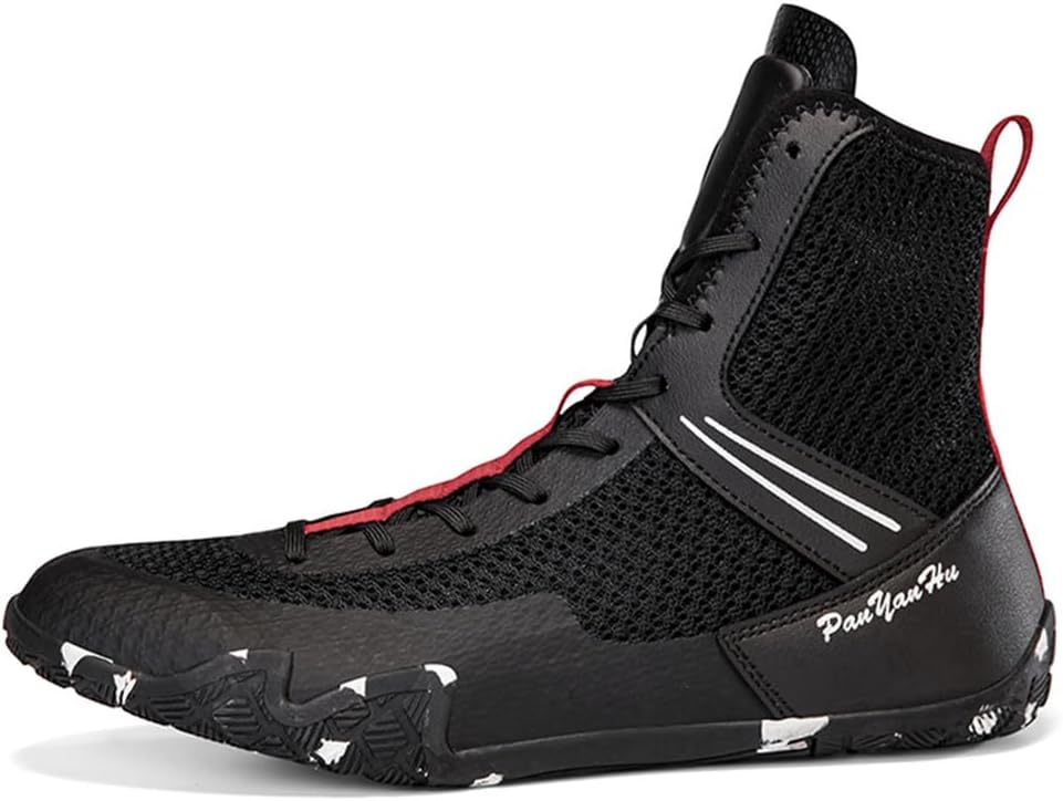 Wrestling Shoes Mens Youth Boxing Boots High Top Fighting Training Shoes Lightweight Breathable Non Slip Bodybuilding Boots - Image 2
