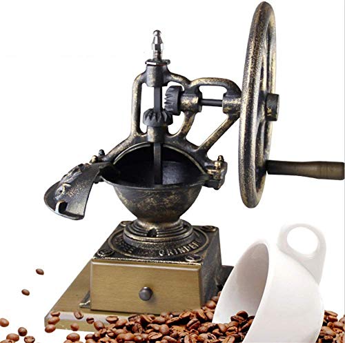 SXLCKJ Manuelle Kaffeemühlen Manuelle Kaffeemühlen Retro Gusseisen Runner Kaffeemühle Edelstahl (Crusher) – Bild 6