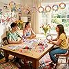 Hollowfly 48 Sets Spring Wreath Craft Kits DIY Flower Hanging Ornaments Make Your Own Paper Craft with Stickers for Home Spring Party Mother's Day Activities #4