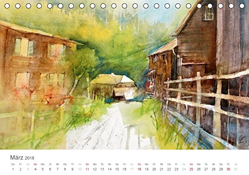 Faszination Aquarell - Eckard Funck (Tischkalender 2018 DIN A5 quer): Meine Eindrücke auf Malreisen im Aquarell festgehalten (Monatskalender, 14 Seiten ) (CALVENDO Kunst)