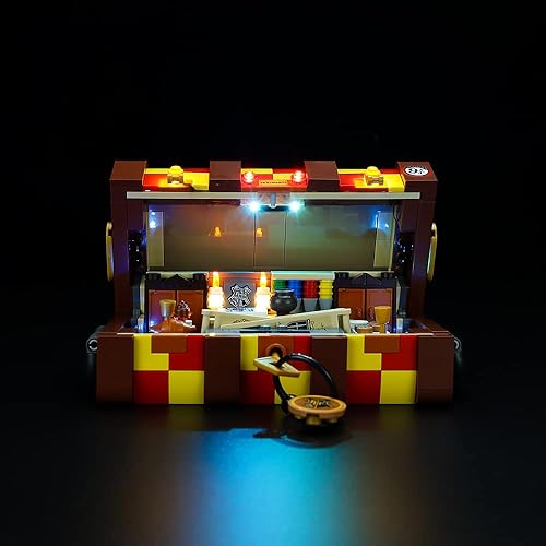 Miniatura 3 de Kyglaring Kit de iluminación LED solo juego de luces diseñado para Lego Harry Potter Hogwarts Magical Trunk 76399 Kit de construcción modelo - sin