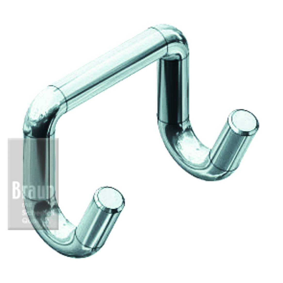 Braun Sangle d'arrimage 2 pièces à cliquet et crochets bord de rive 4000 daN Orange 8 m x 50 mm