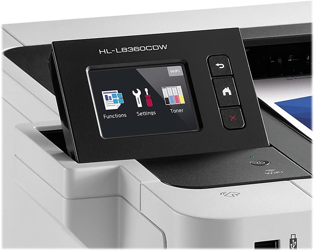 Brother Business Color Laser Printer, HL-L8360CDW, Wireless Networking, Automatic Duplex Printing, Mobile Printing, Cloud printing, Amazon Dash Replenishment Enabled