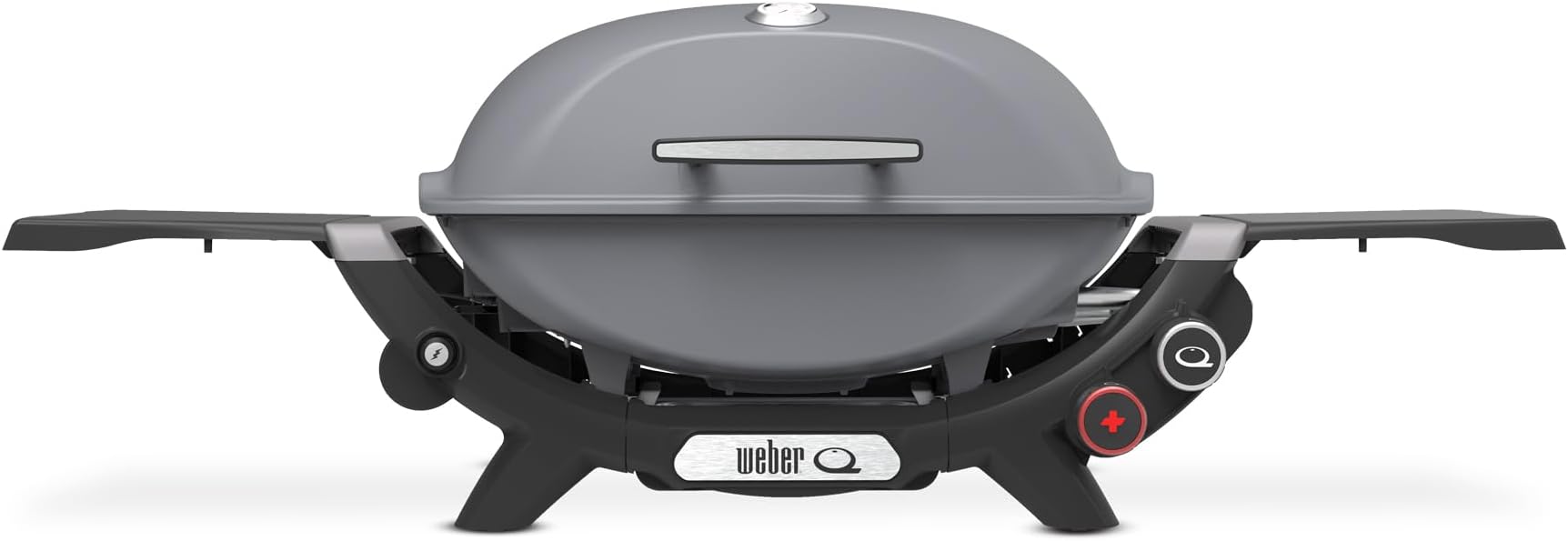 Q 2800N+ Liquid Propane Portable Grill, Smoke Grey – Wide 250°–700°F Temp Range with Plus Burner for Searing, Low‑Temp Roasting & High-Dome Lid for Travel & Camping