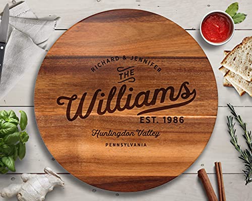 Lazy Susan, Family Name Gifts, Turntable, Lazy Susan For Table, Personalized Wedding Gift, Anniversary Gift, Engraved Lazy Susan, Personalized Cutting Board, Housewarming Gift, Realtor Gifts #TOP1