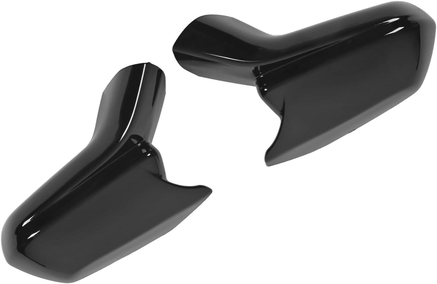 Akozon Rear View Mirror Housing - Gloss Black Mirror Cover Cap - ABS Construction - Suitable for Chevy 2016-2023