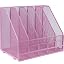 Pink, 5 Vertical Compartments