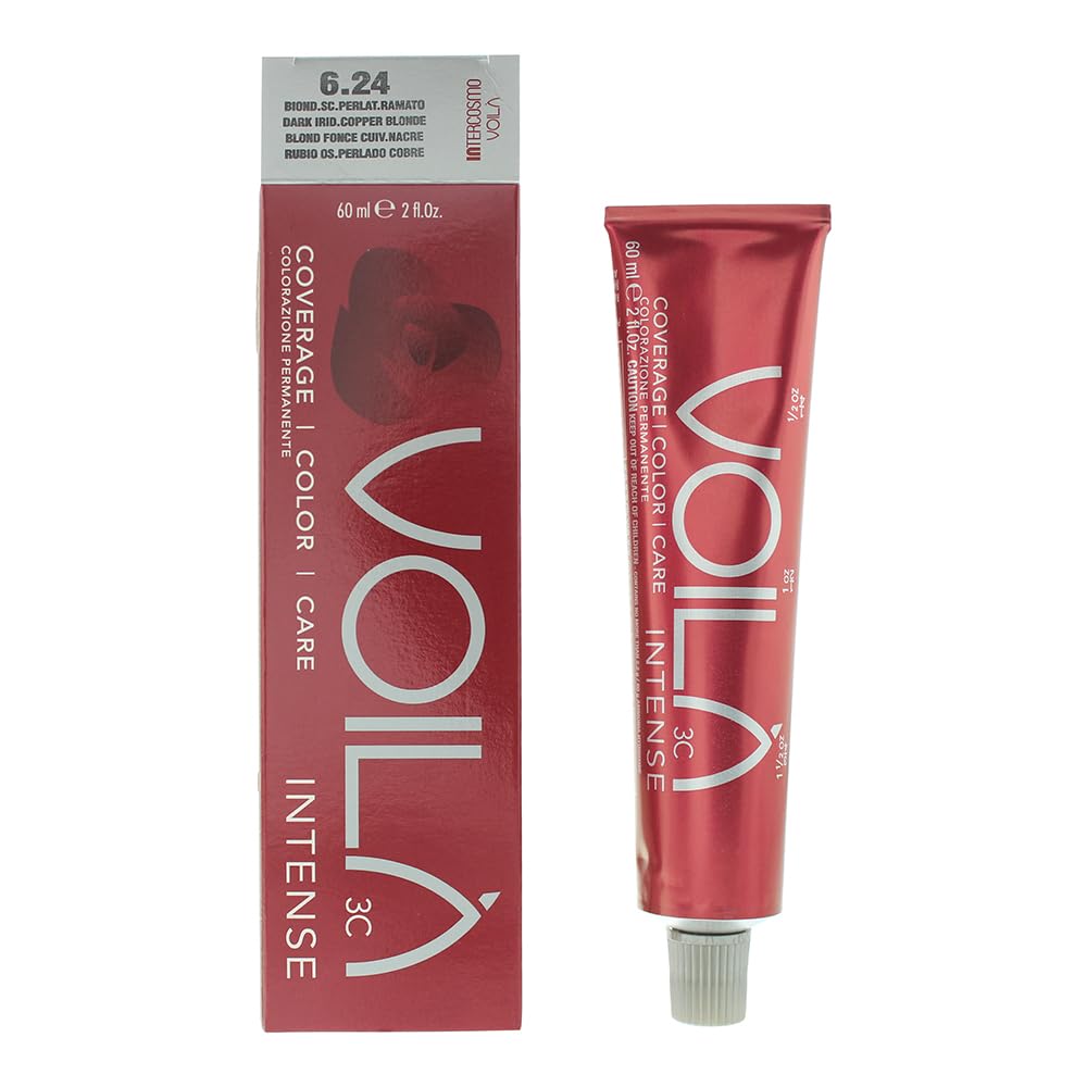 Intercosmo Voilà Intense Hair Colour 60ml - 6.24 Dark Iridescent Copper Blonde
