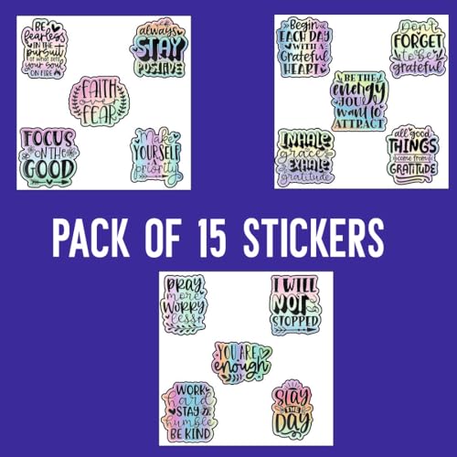 Image of Zesta Aesthetic Stickers for Laptop /Waterproof Anime Decal for Books /Vinyl Sticker for Fridge /Easy to Use Korean Car Sticker Kawaii Cute Stickers (Motivational)-Self-Adhesive