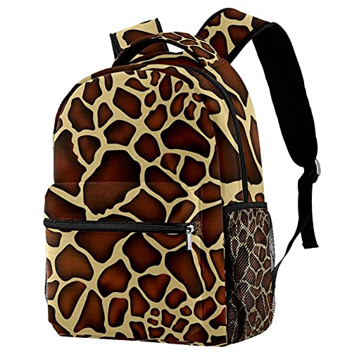 Mochila para portátil con patrón de jirafa bolsa de viaje unisex de gran capacidad para ordenador